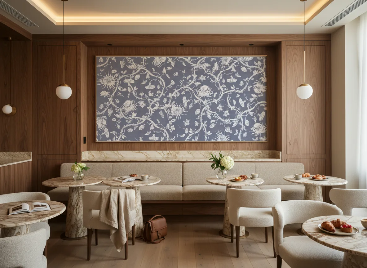Zelia — Restauracja hotelowa — pole nad ławą