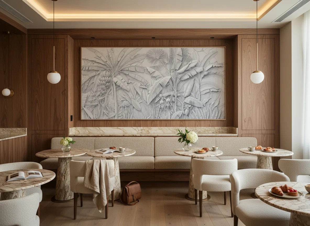 Desert — Restauracja hotelowa — pole nad ławą