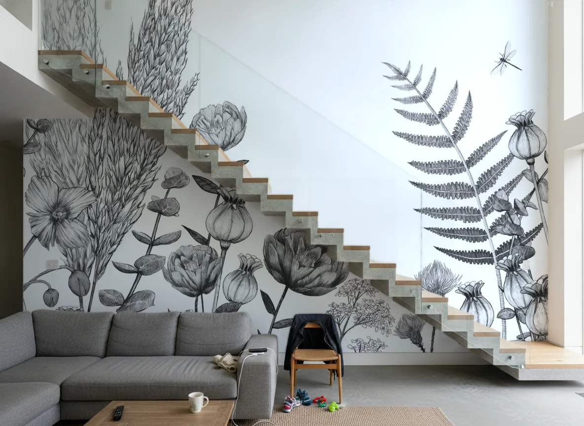 ELCOSION Panoramas — Schody wspornikowe — ściana na dwie kondygnacje