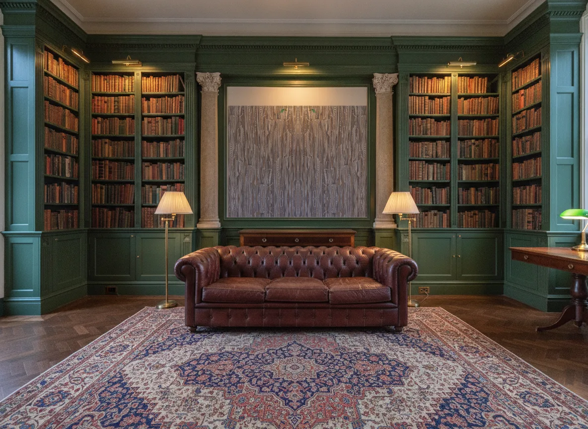 Lahna Le Velours — Biblioteka w butelkowej zieleni