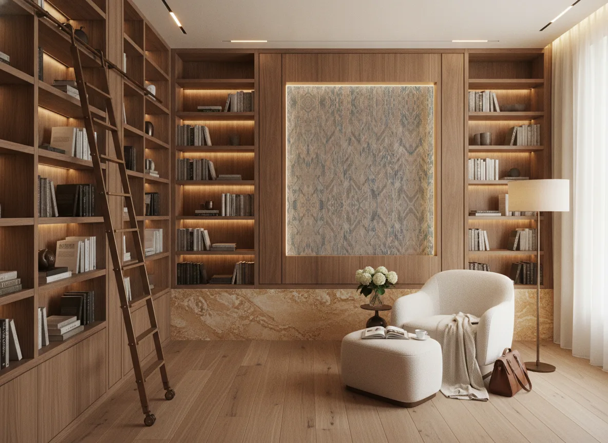 Arapaho — Biblioteka — podświetlone pole między regałami