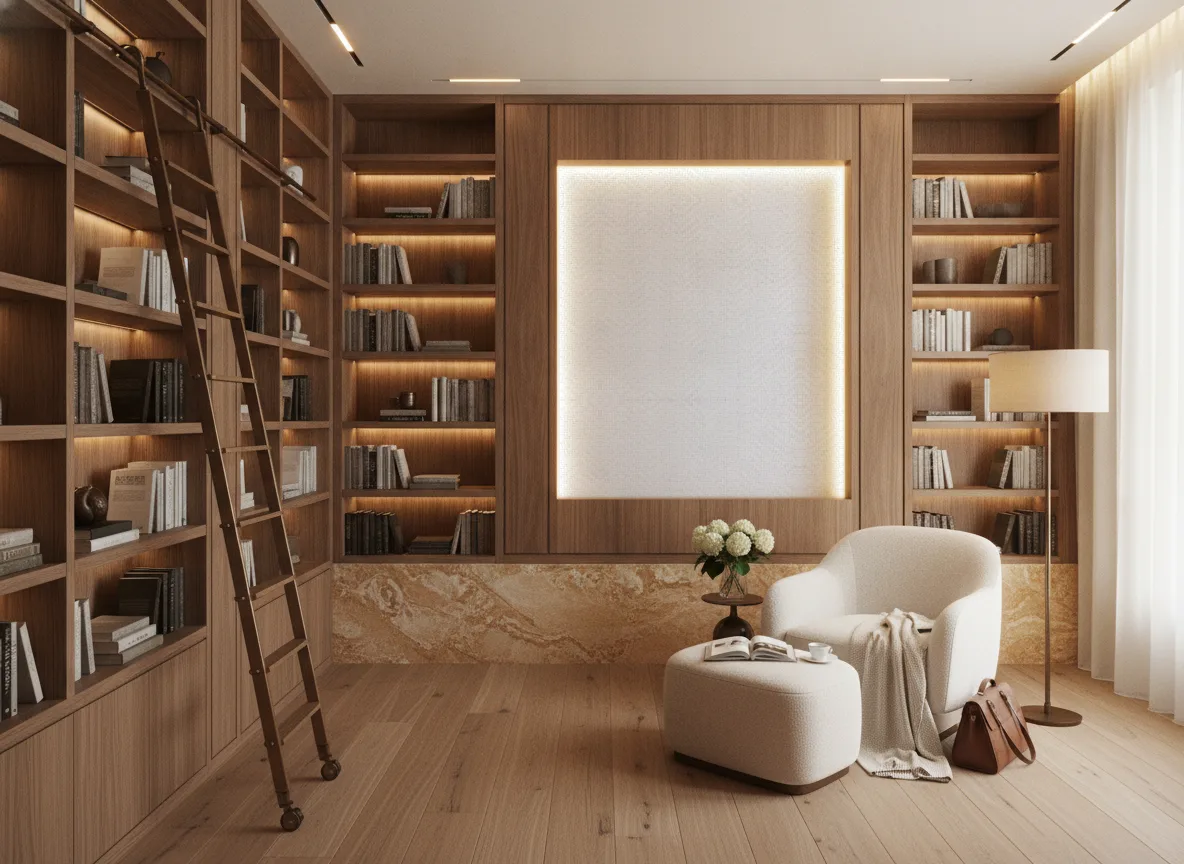 Kasane — Biblioteka — podświetlone pole między regałami