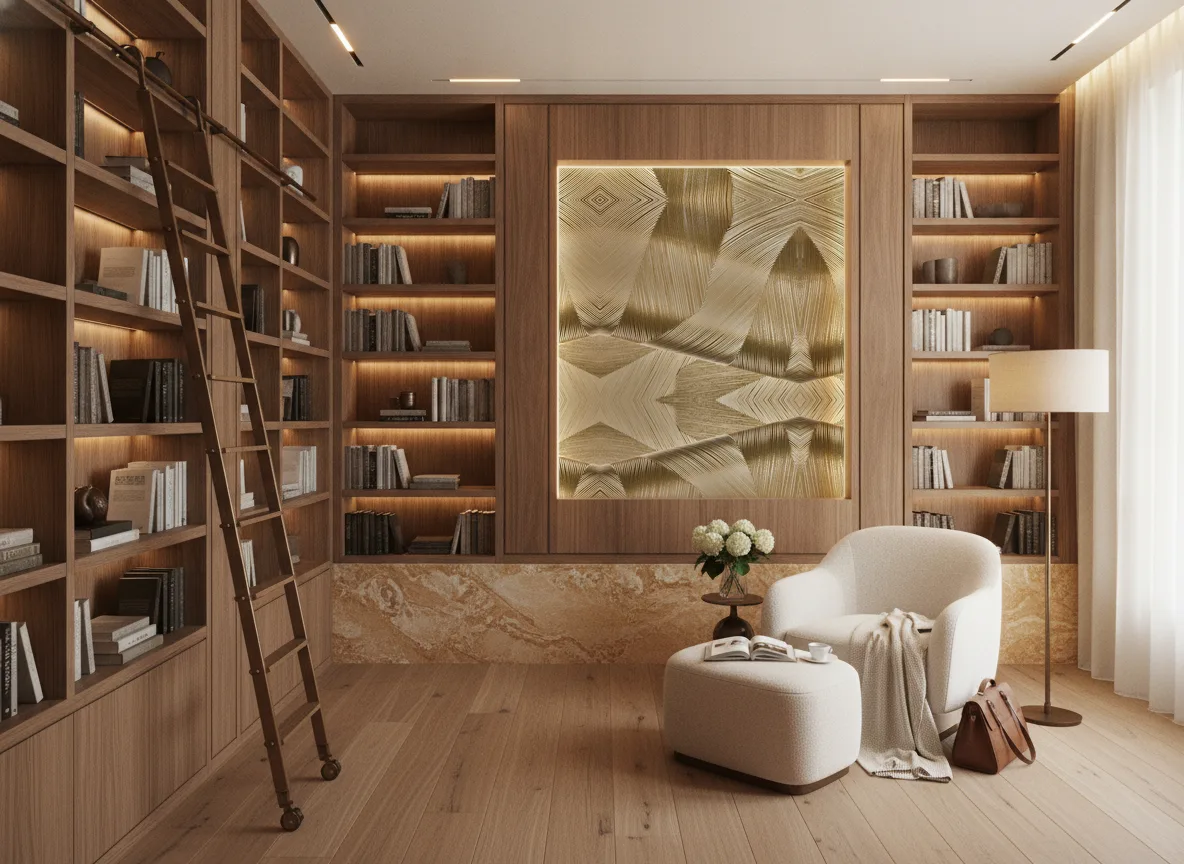 Kohinor — Biblioteka — podświetlone pole między regałami