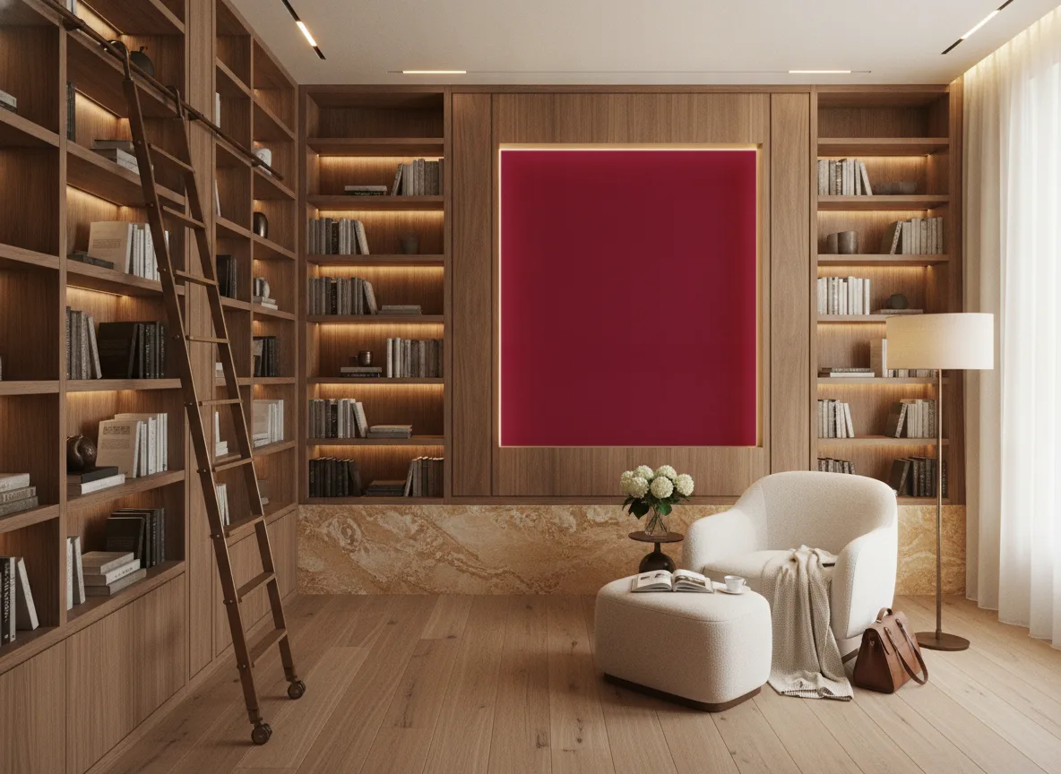 Eos Color 2 — Biblioteka — podświetlone pole między regałami