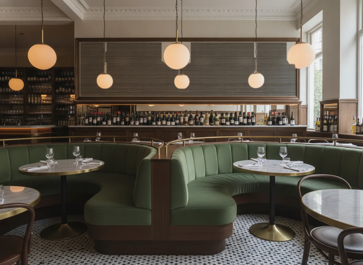 Bambou — Bistro — pole nad zielonymi lożami