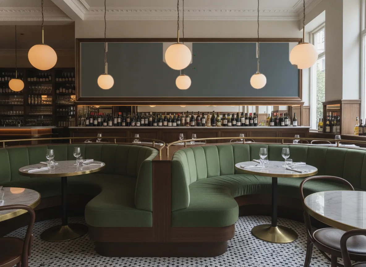 Prisme Delta — Bistro — pole nad zielonymi lożami
