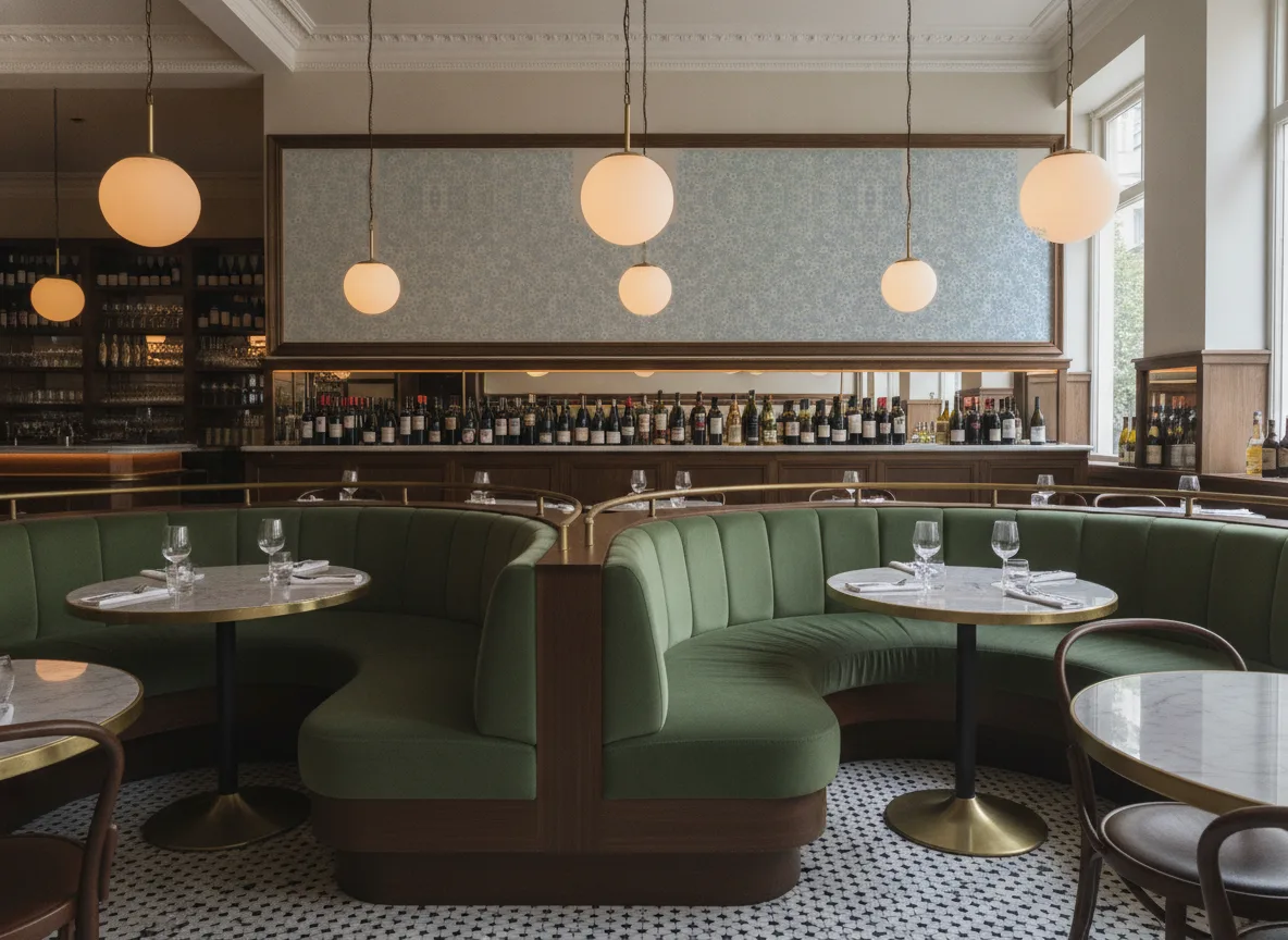 Kwiaty — Bistro — pole nad zielonymi lożami