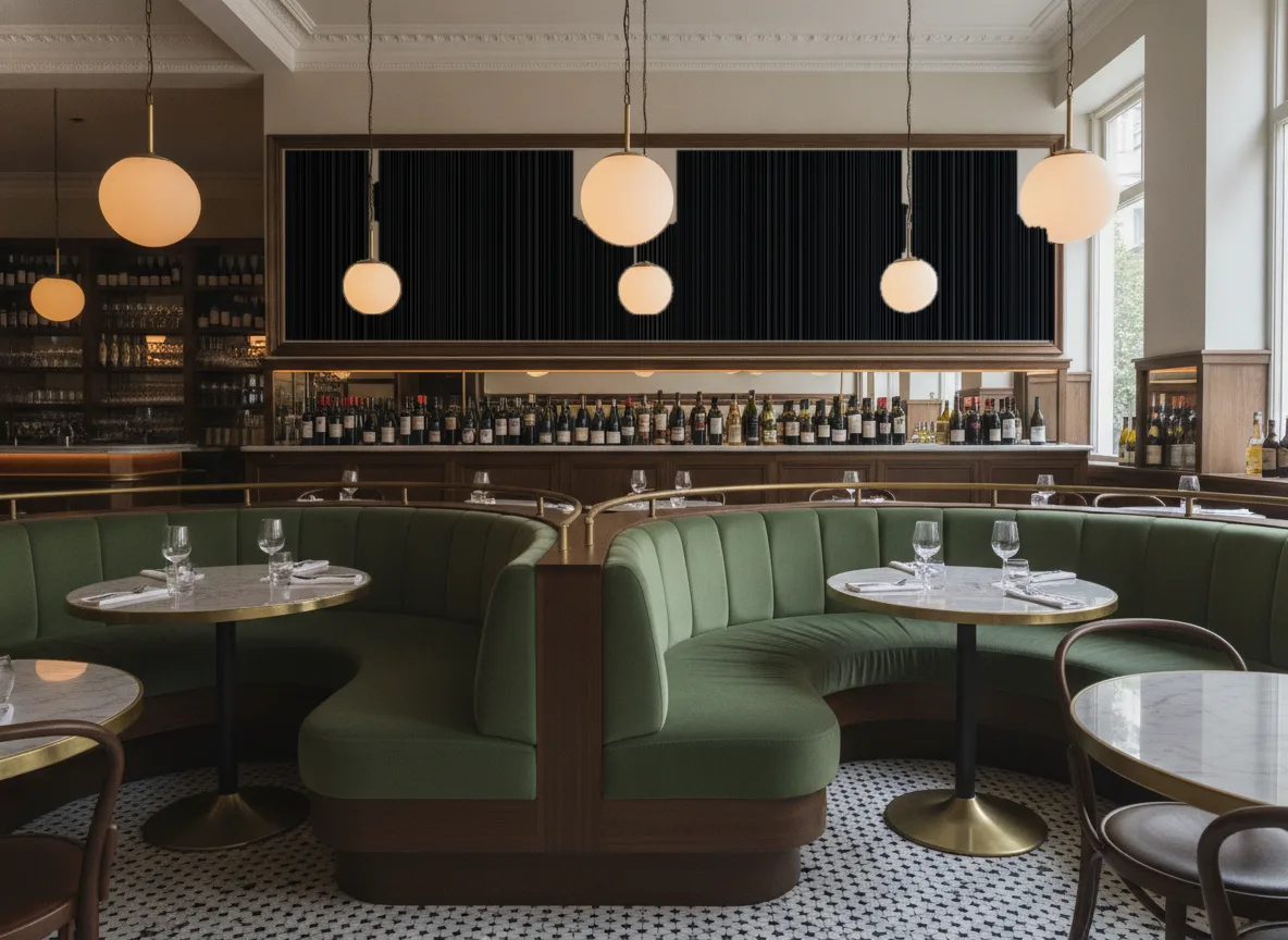 Tapeta obiektowa Harry W01 — Bistro — pole nad zielonymi lożami