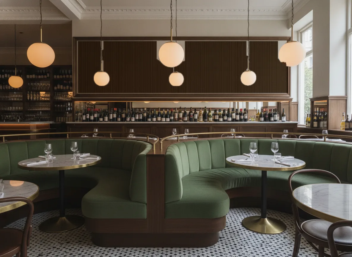Tapeta obiektowa Henry W31 — Bistro — pole nad zielonymi lożami