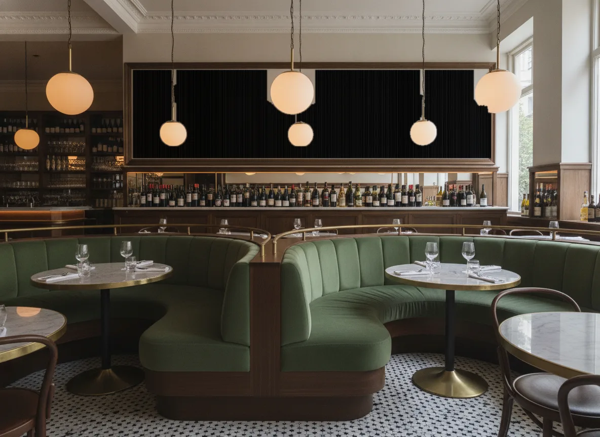Tapeta obiektowa Hugo W11 — Bistro — pole nad zielonymi lożami