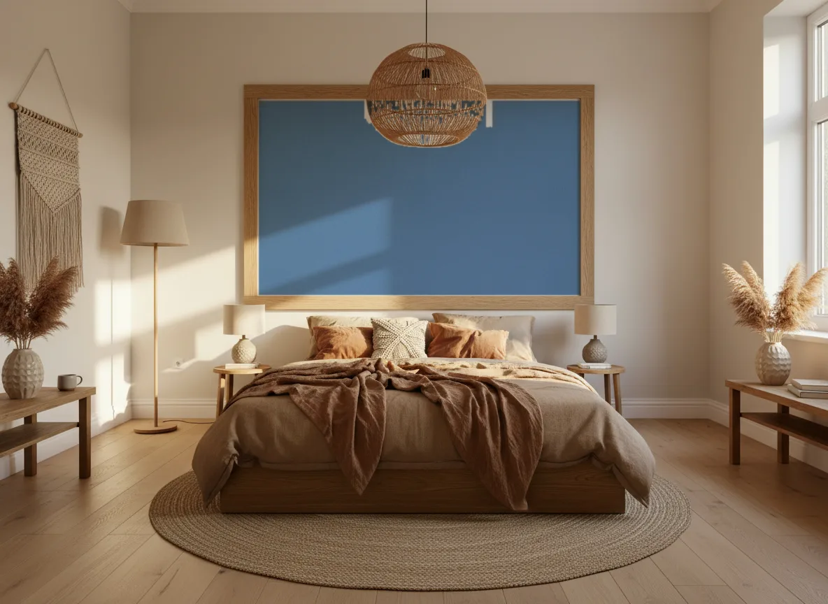 AirPanel — Sypialnia boho — pole w dębowej ramie