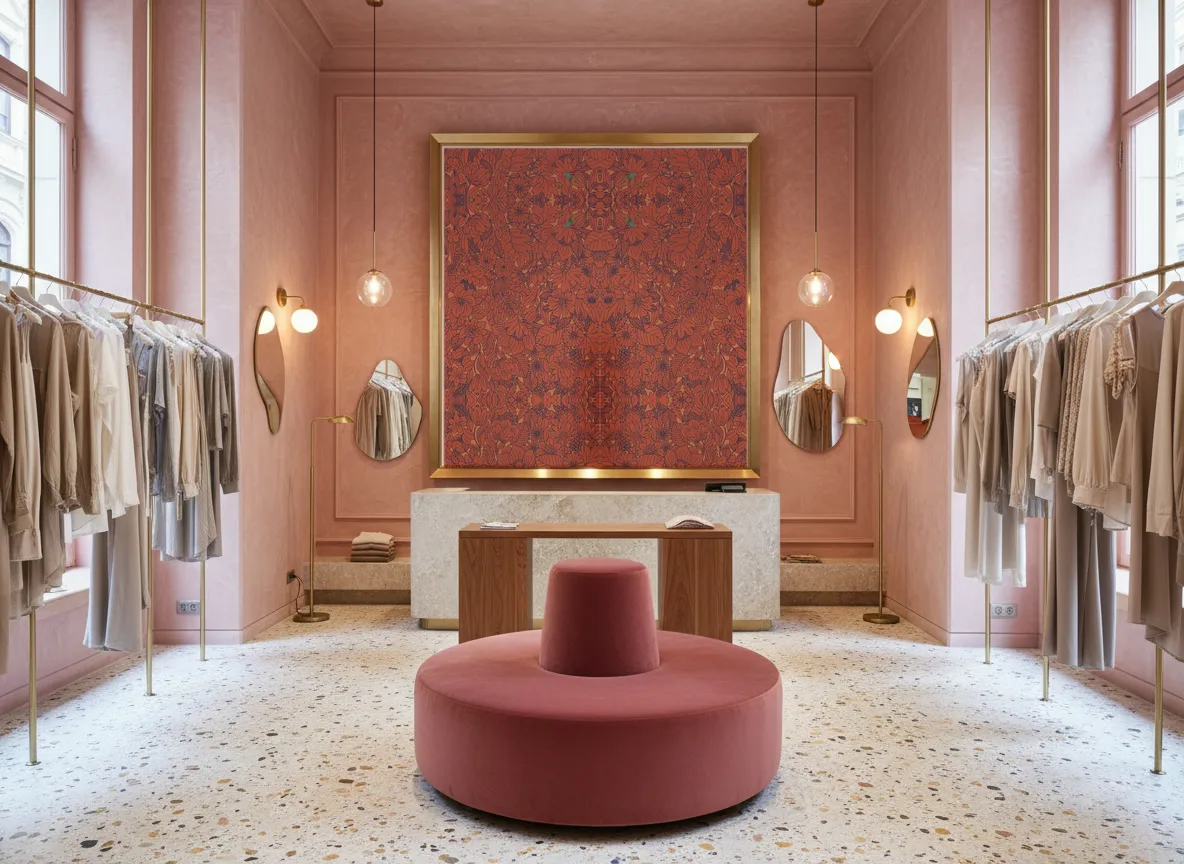 Dahlia Ete Indien — Różowy butik — pole w mosiężnej ramie