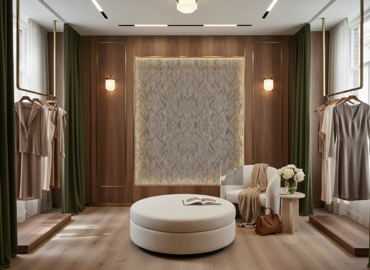 Arapaho — Butik — podświetlona ściana przymierzalni