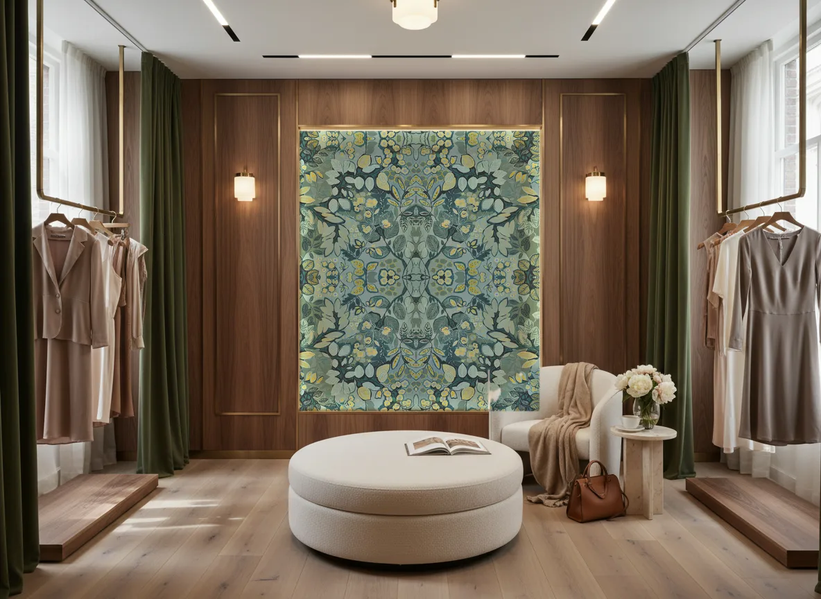 Belle de nuit Ete Indien — Butik — podświetlona ściana przymierzalni