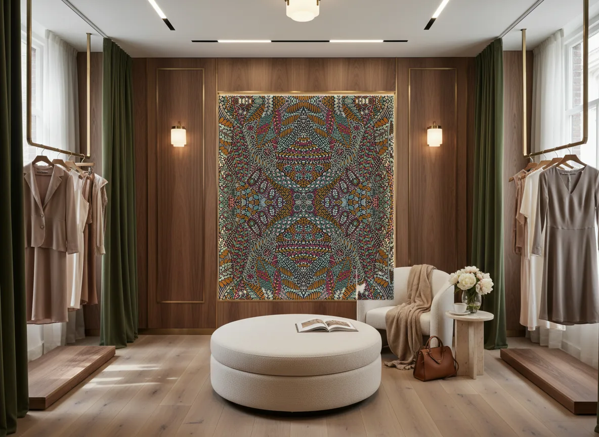 Talavera — Butik — podświetlona ściana przymierzalni