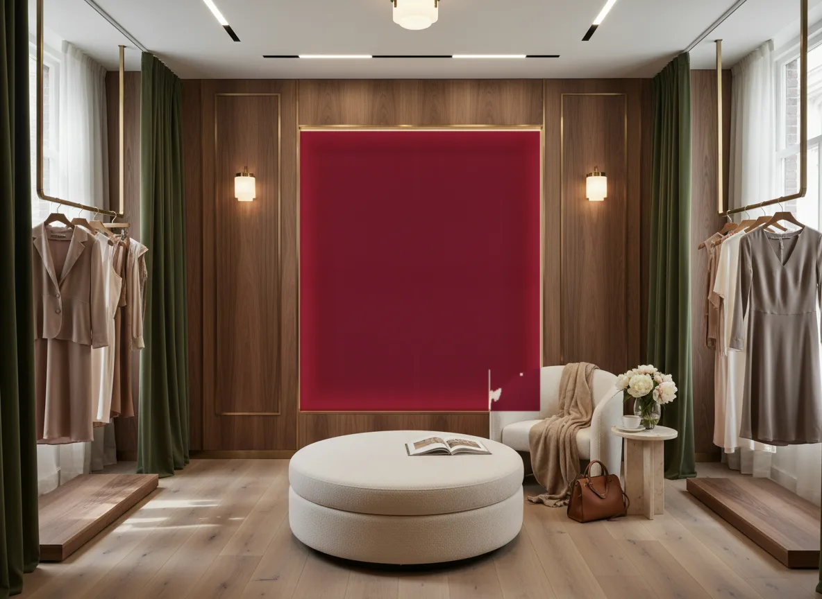 Eos Color 2 — Butik — podświetlona ściana przymierzalni