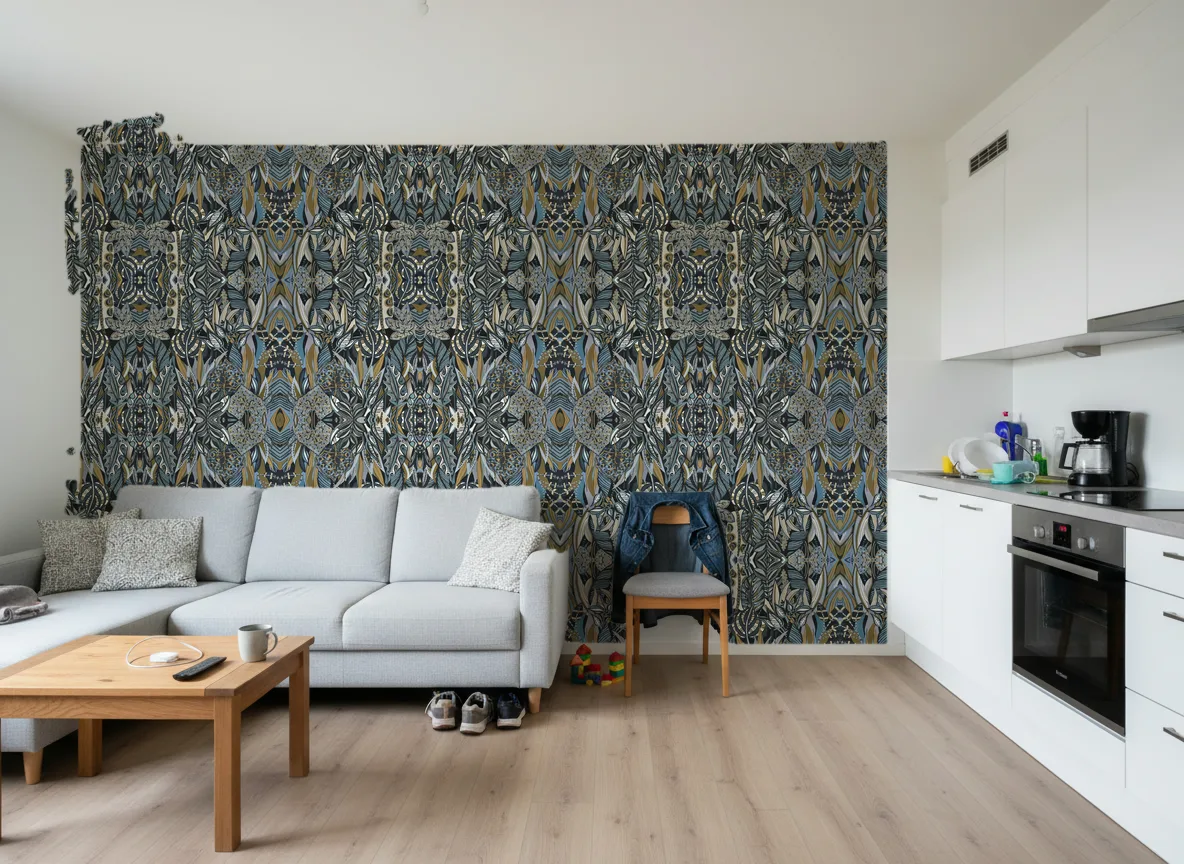 Desirade — Mieszkanie deweloperskie — ściana za sofą