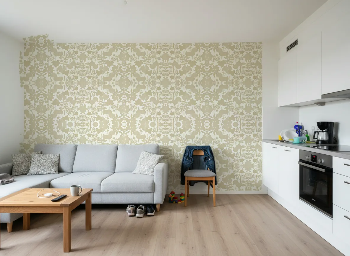 Inara — Mieszkanie deweloperskie — ściana za sofą