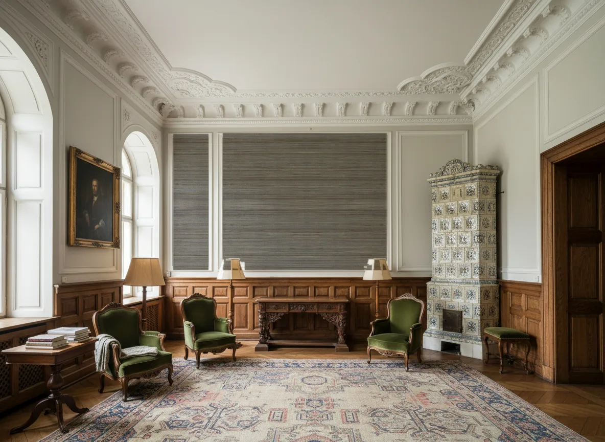 Bambou — Salon dworski — kwatery nad boazerią