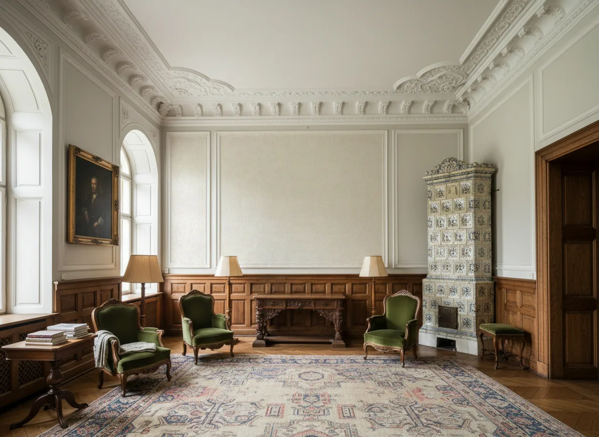 Diola — Salon dworski — kwatery nad boazerią