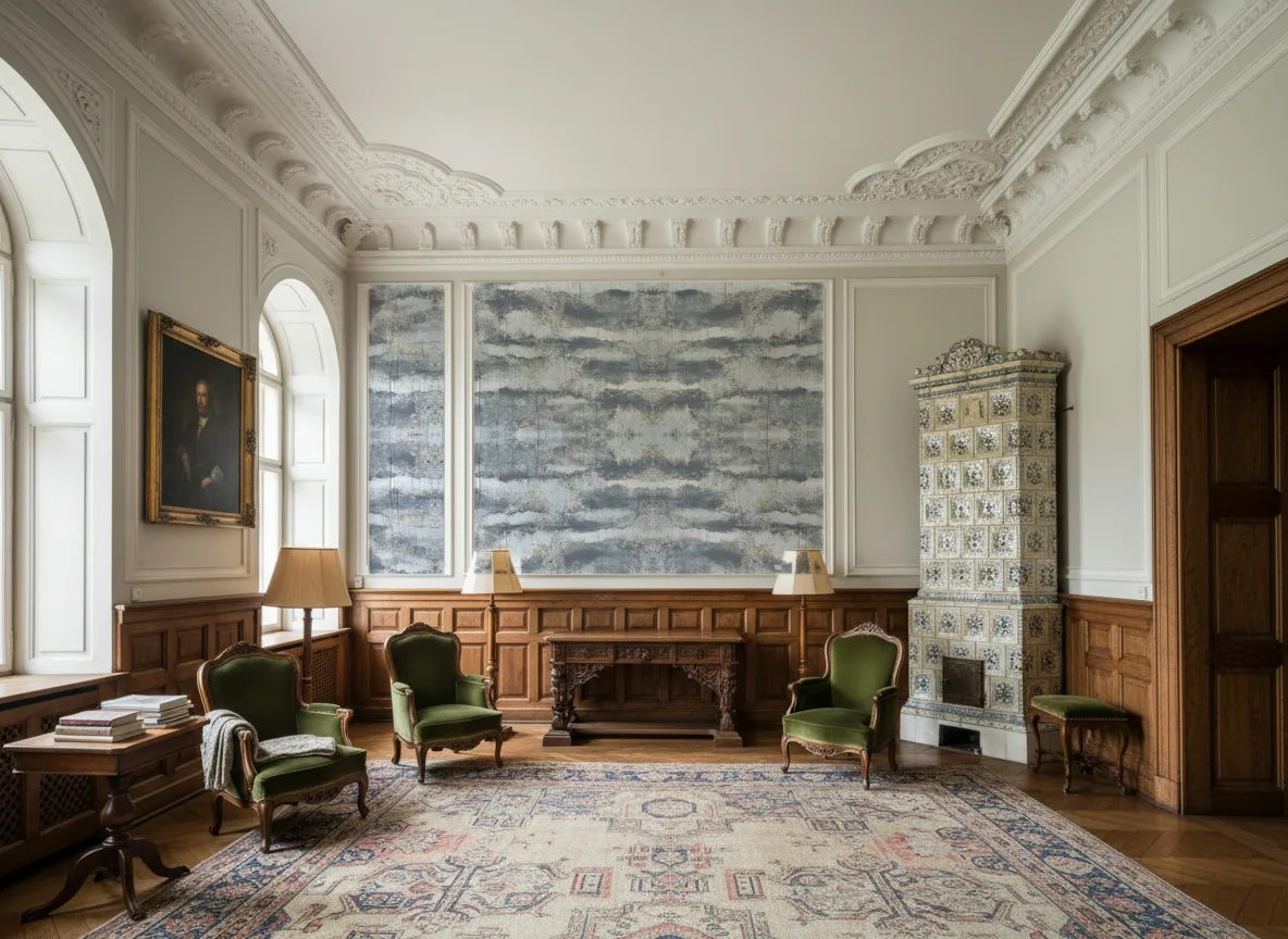 Ephemere Linessence — Salon dworski — kwatery nad boazerią
