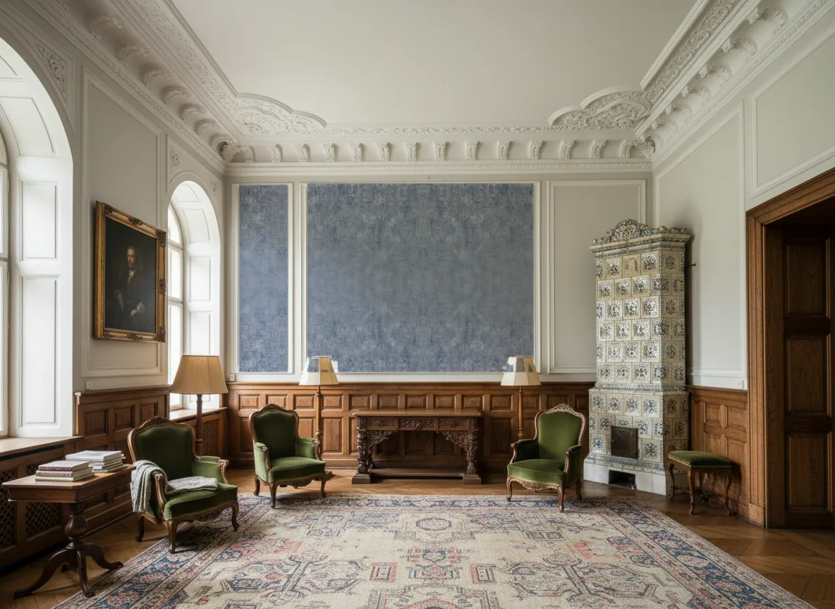Gallica — Salon dworski — kwatery nad boazerią