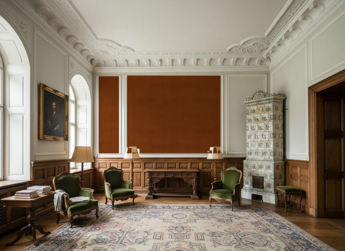 Hestia — Salon dworski — kwatery nad boazerią