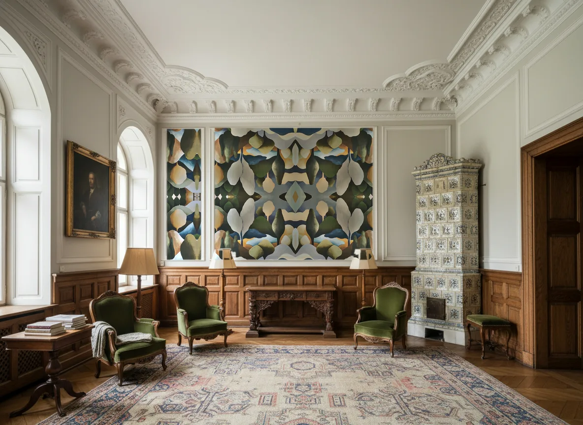 Orée — Salon dworski — kwatery nad boazerią