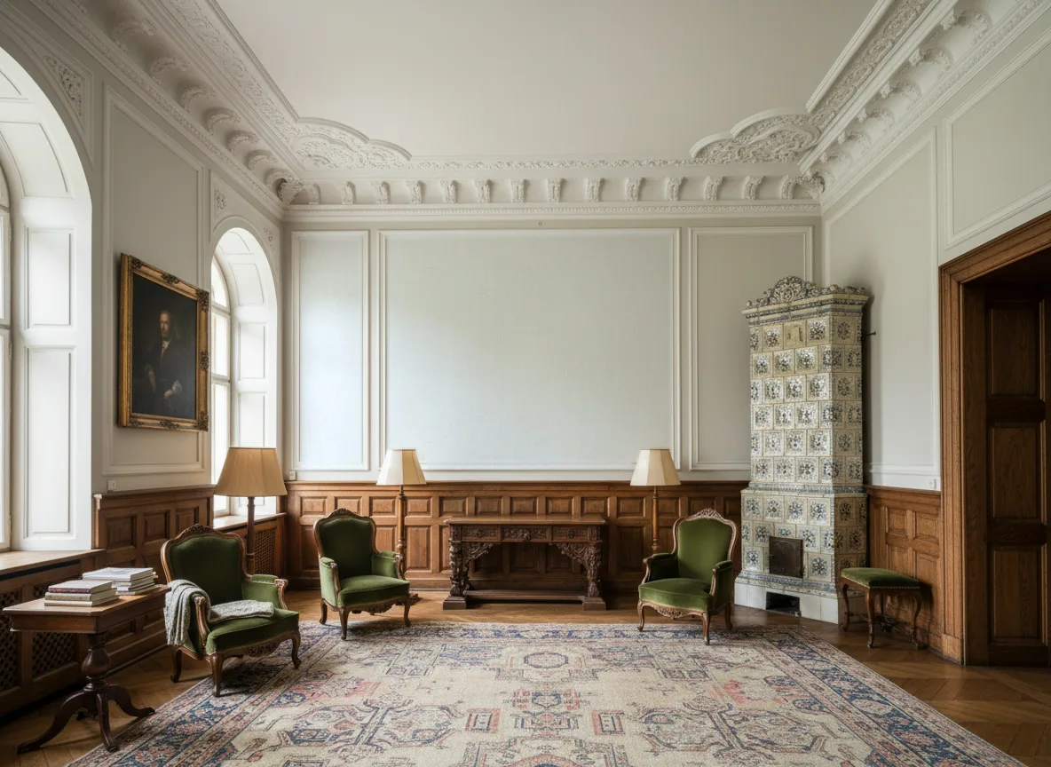 Palawan Solal — Salon dworski — kwatery nad boazerią