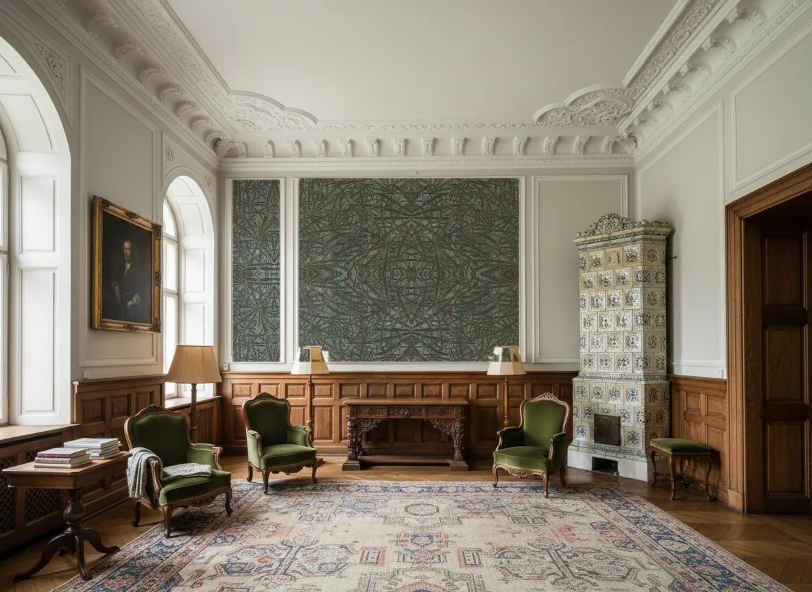 Palmyre — Salon dworski — kwatery nad boazerią