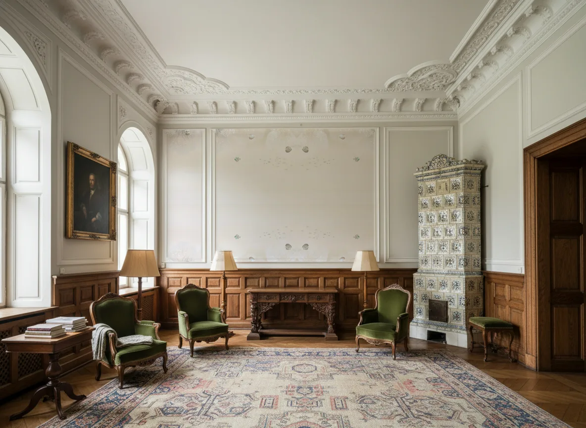 Polynesie — Salon dworski — kwatery nad boazerią