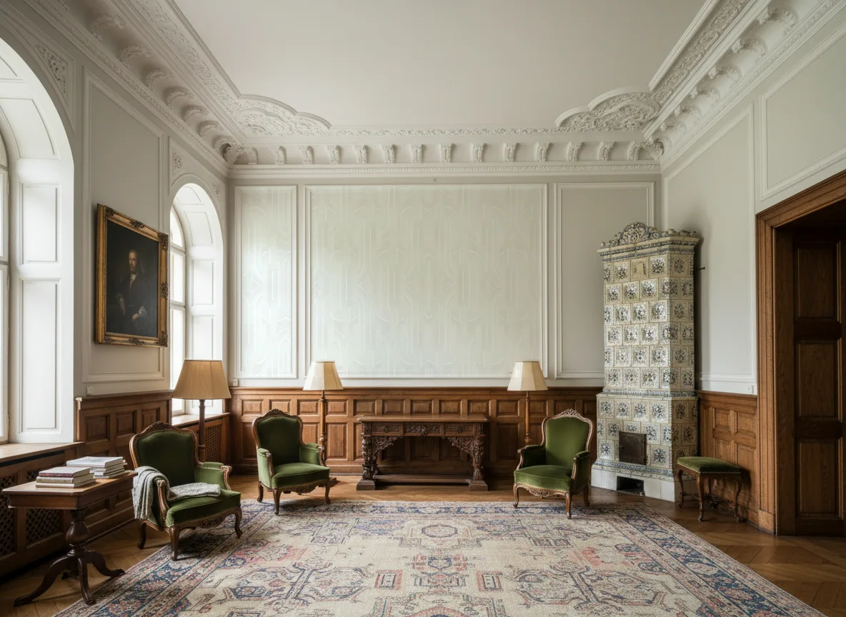 Porte Doree Faubourg des Lumieres - 106 cm szer. — Salon dworski — kwatery nad boazerią