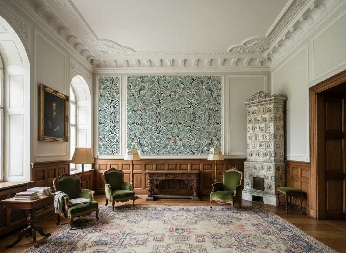 Printemps Viennois — Salon dworski — kwatery nad boazerią