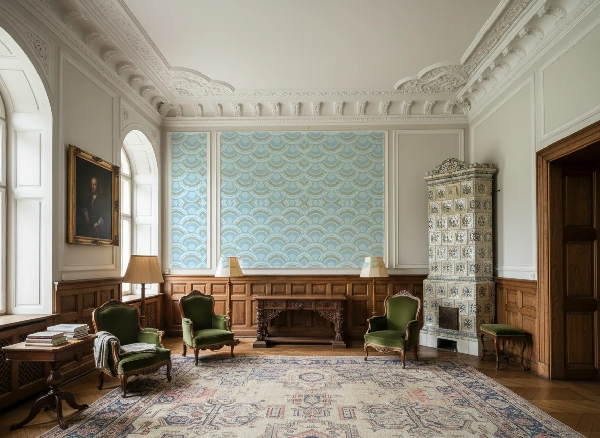 Printemps Viennois — Salon dworski — kwatery nad boazerią