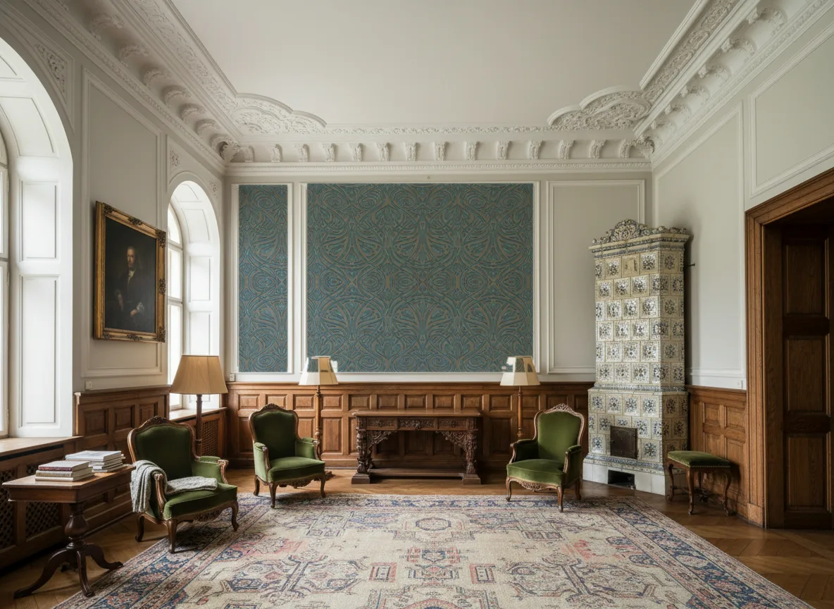 Rabat Mansour — Salon dworski — kwatery nad boazerią