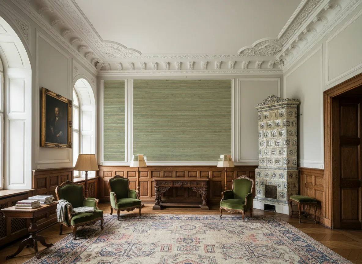 Seagrass — Salon dworski — kwatery nad boazerią