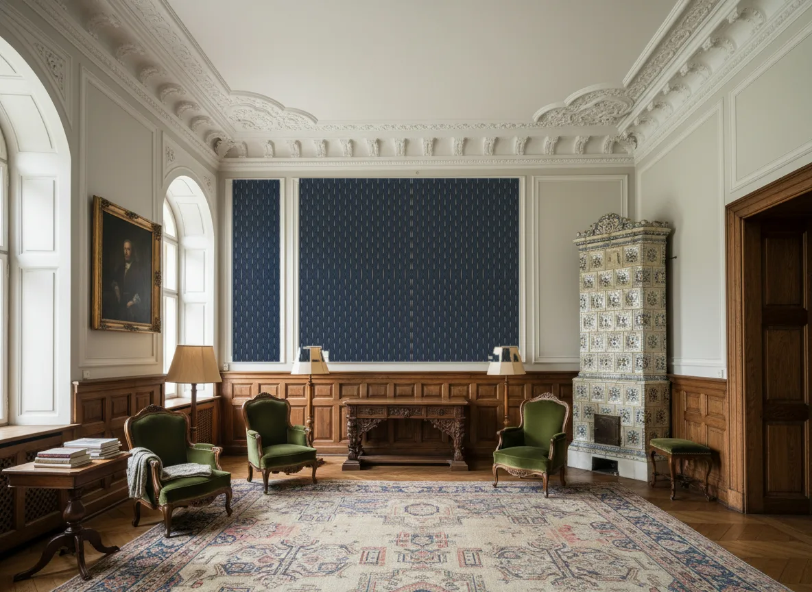 Stein Delta — Salon dworski — kwatery nad boazerią