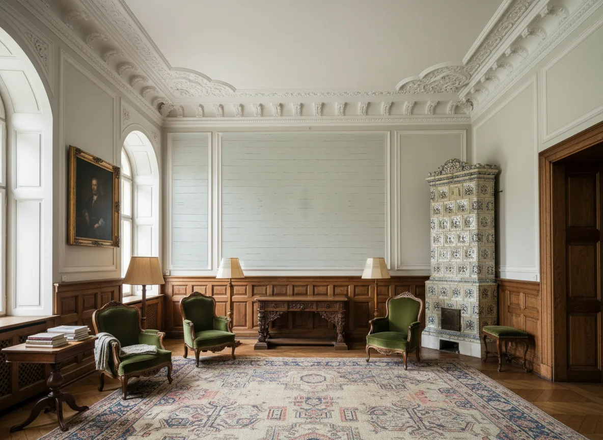 Striata — Salon dworski — kwatery nad boazerią