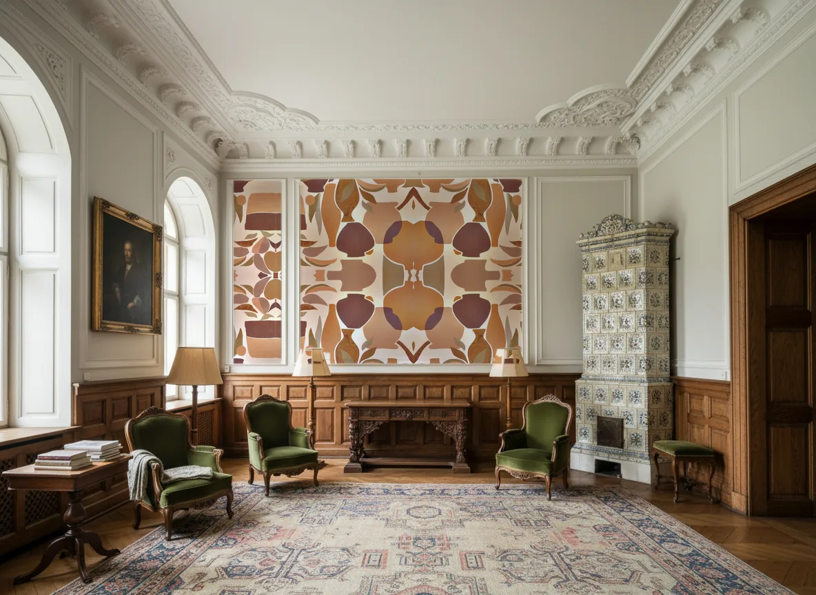 Vallauris — Salon dworski — kwatery nad boazerią