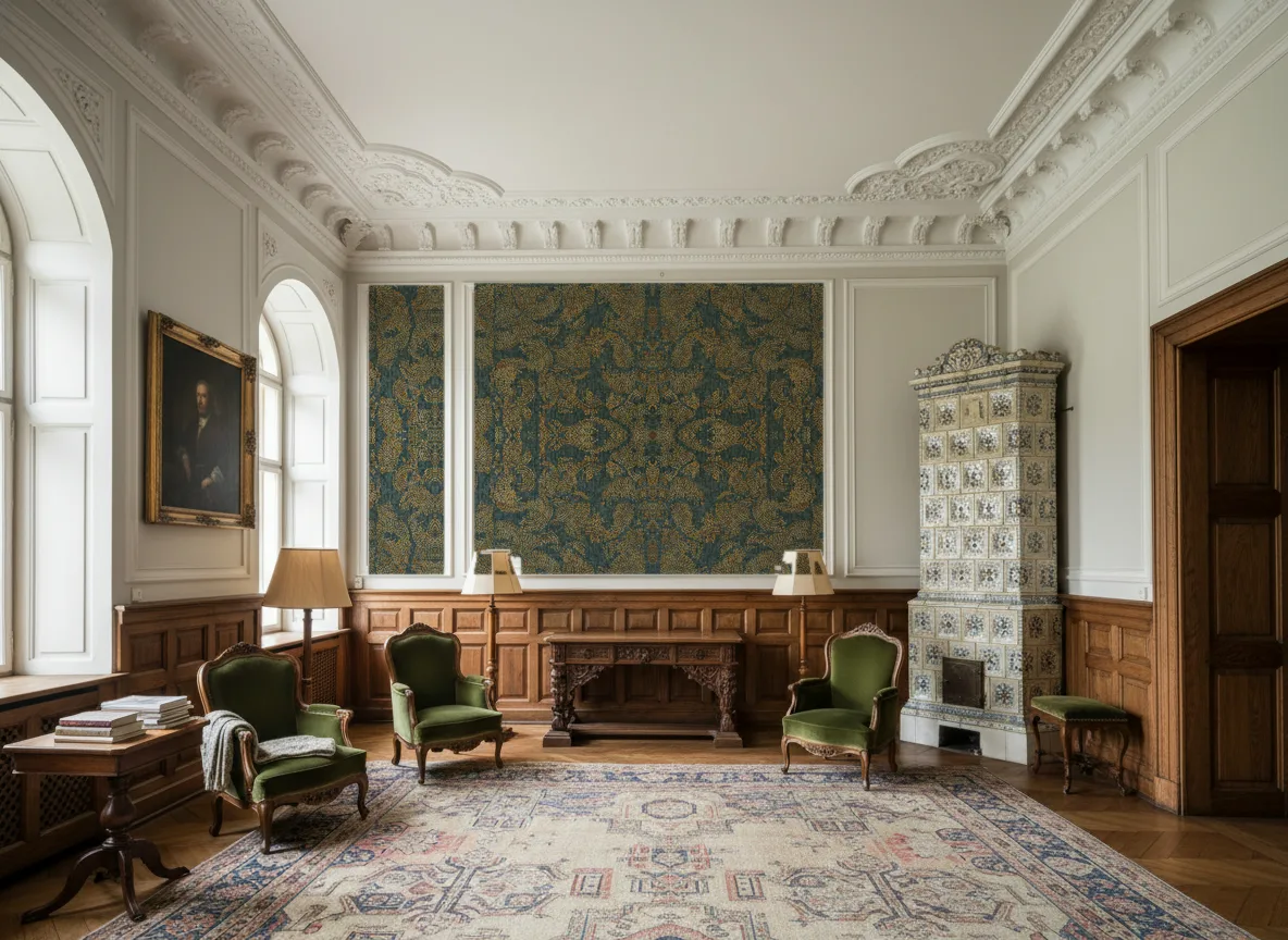 Venetie — Salon dworski — kwatery nad boazerią