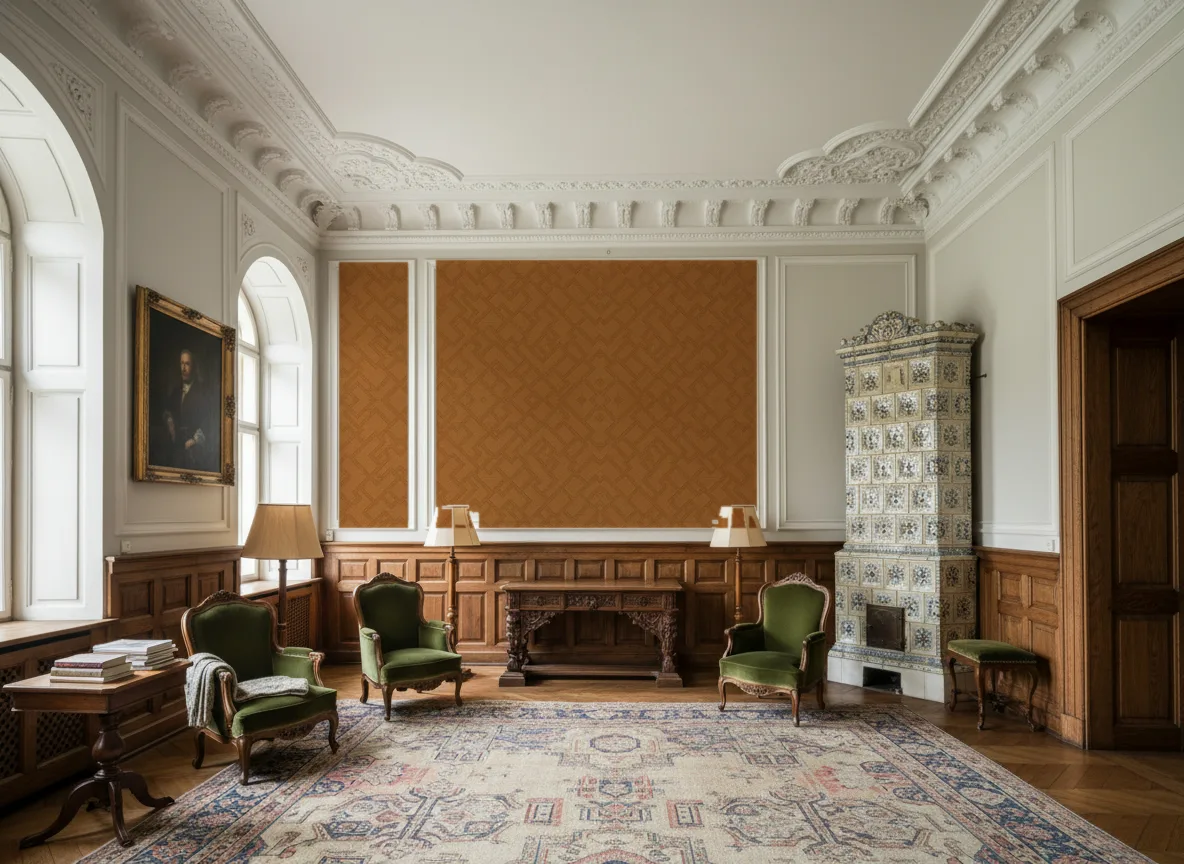 Dedale — Salon dworski — kwatery nad boazerią