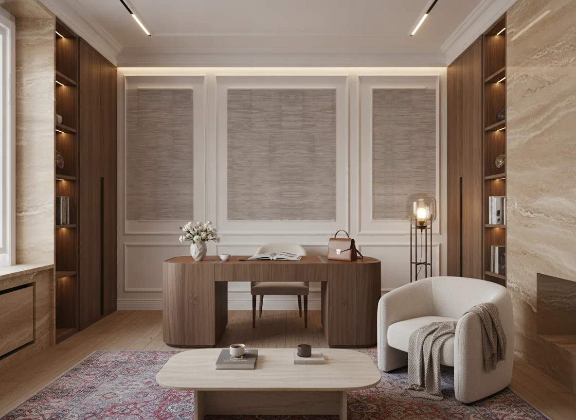 Alchemilla Feroe — Gabinet w kamienicy — kwatery w białej boazerii
