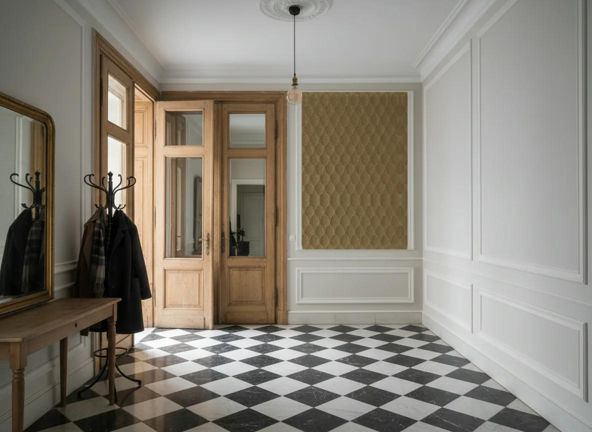 Vendome — Hol w krakowskiej kamienicy — kwatera w listwach