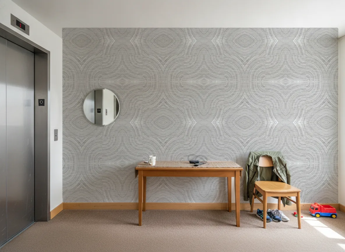 Alentours — Hol przy windzie w apartamentowcu