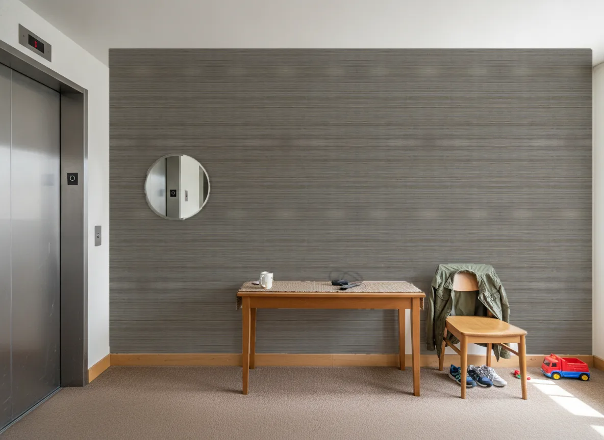 Bambou — Hol przy windzie w apartamentowcu