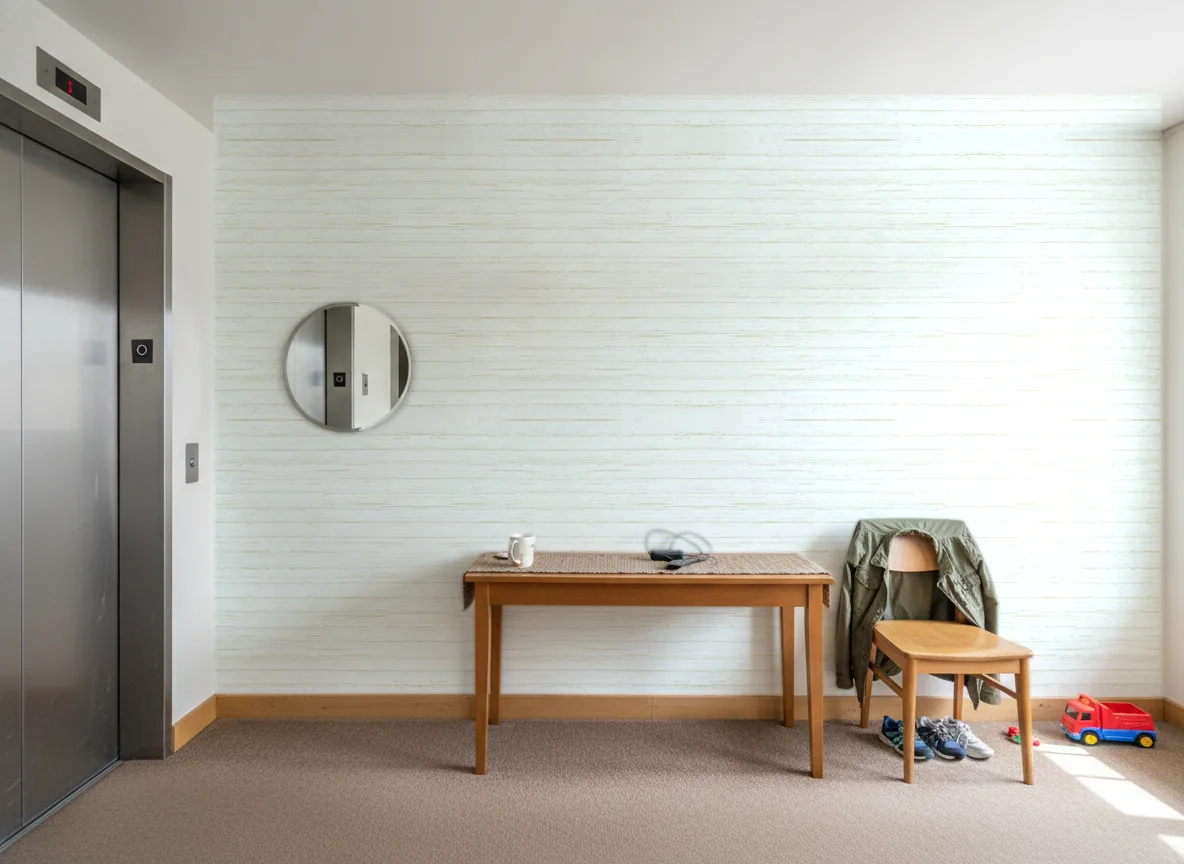 Buri — Hol przy windzie w apartamentowcu