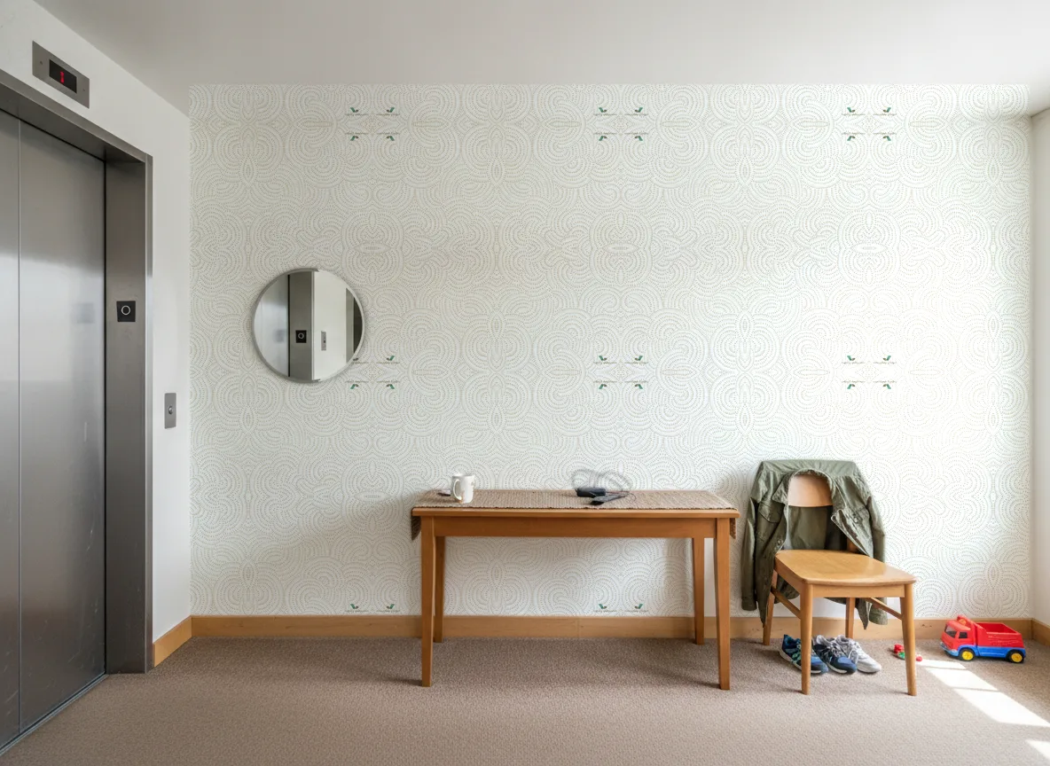 Cascade Ete Indien — Hol przy windzie w apartamentowcu