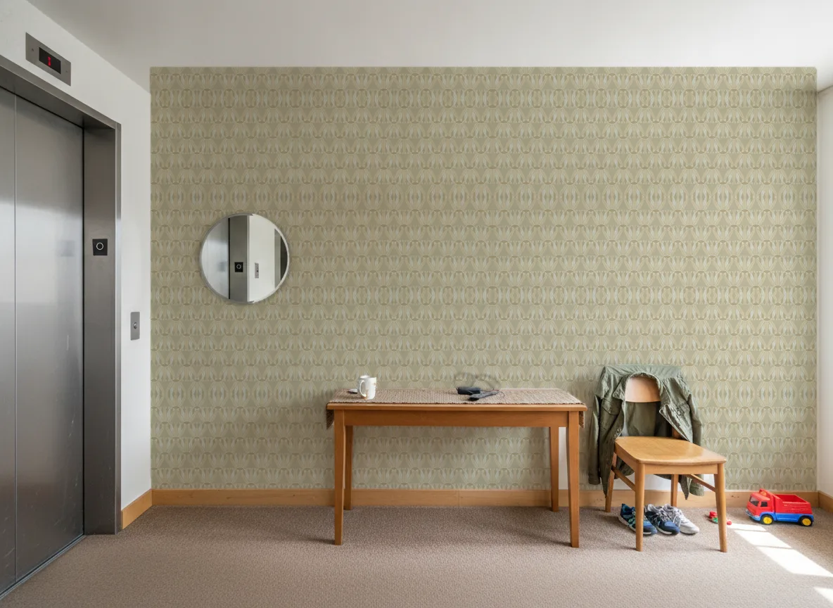 Castalia — Hol przy windzie w apartamentowcu