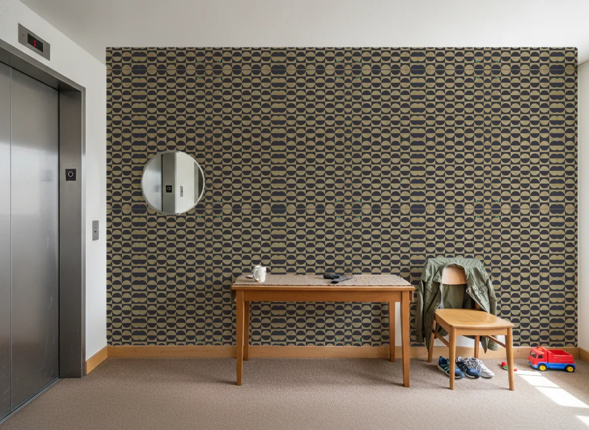 Circles Delta — Hol przy windzie w apartamentowcu