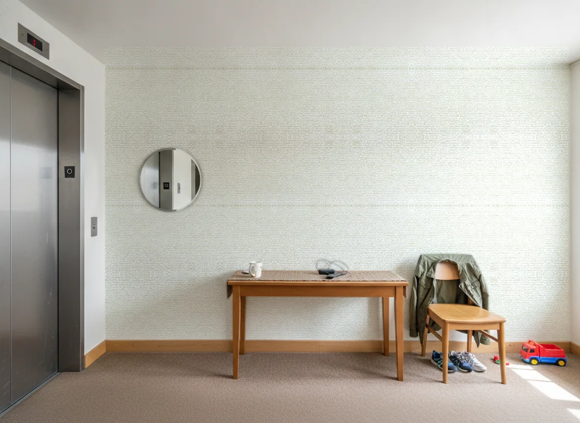 Etreinte — Hol przy windzie w apartamentowcu